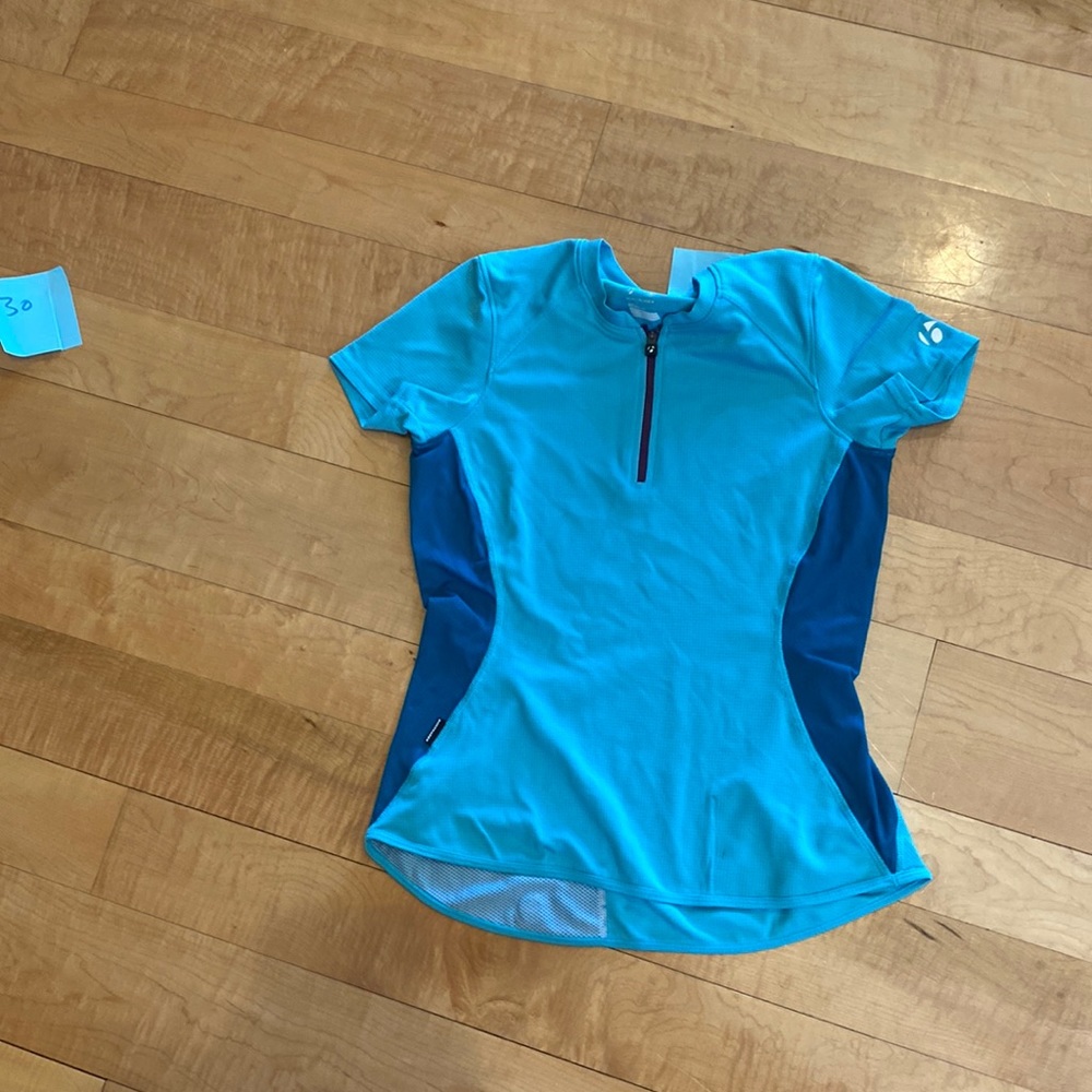 Blue biker shirt